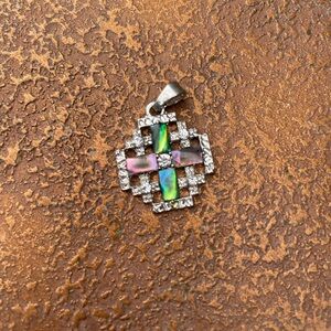 Sterling silver Jerusalem cross pendant